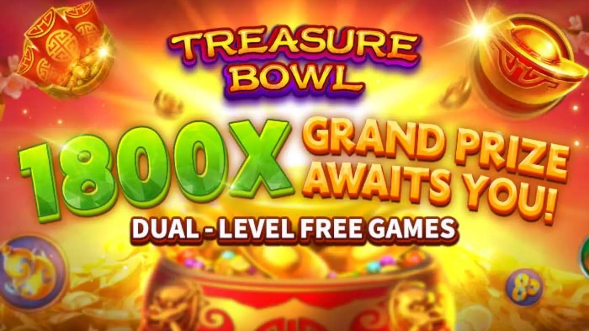 Multiplicadores Treasure Bowl 16bet - 7777x Máximo com Tigela Dourada
